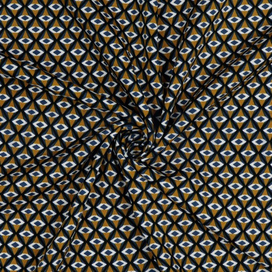 VISKOSE RADIANCE GEOMETRISCH OCKER #7