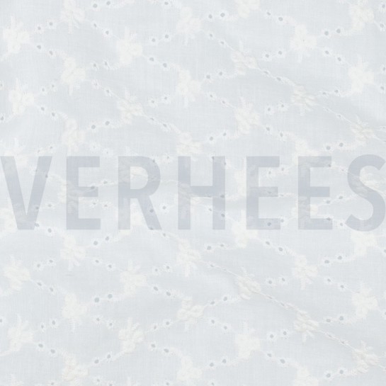 KATOEN EMBROIDERY TWEEZIJDS GOLF WIT #7