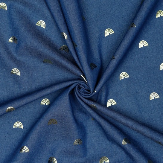 JEANS RAINBOW FOIL INDIGO DARK BLUE #7