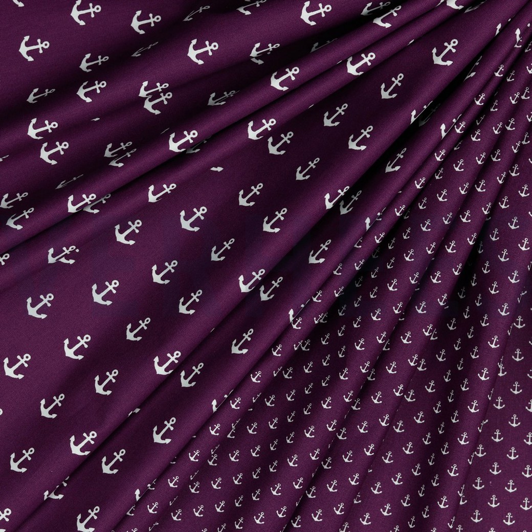 POPLIN ANCHOR PURPLE #2