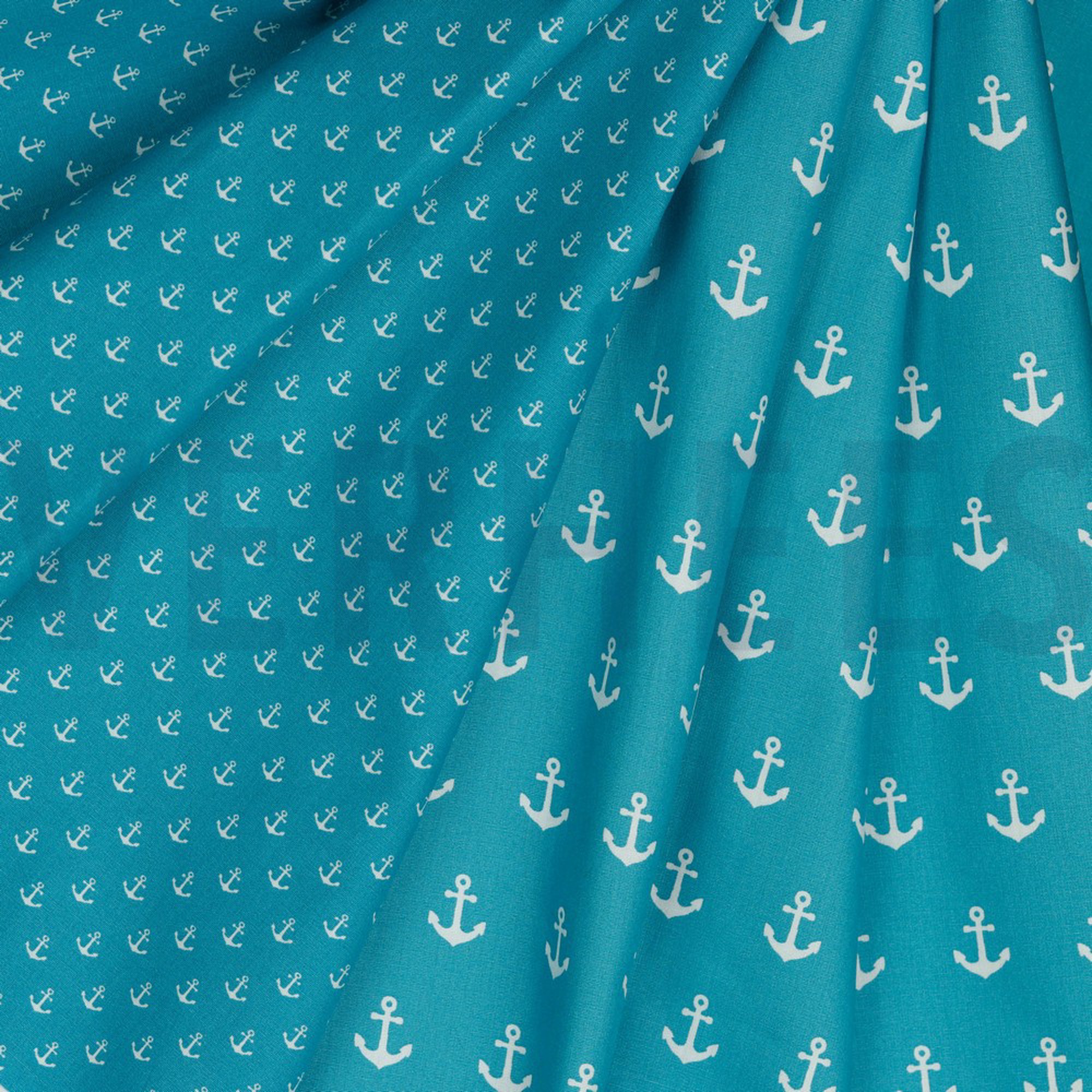 POPLIN ANCHOR TURQUOISE (high resolution) #2