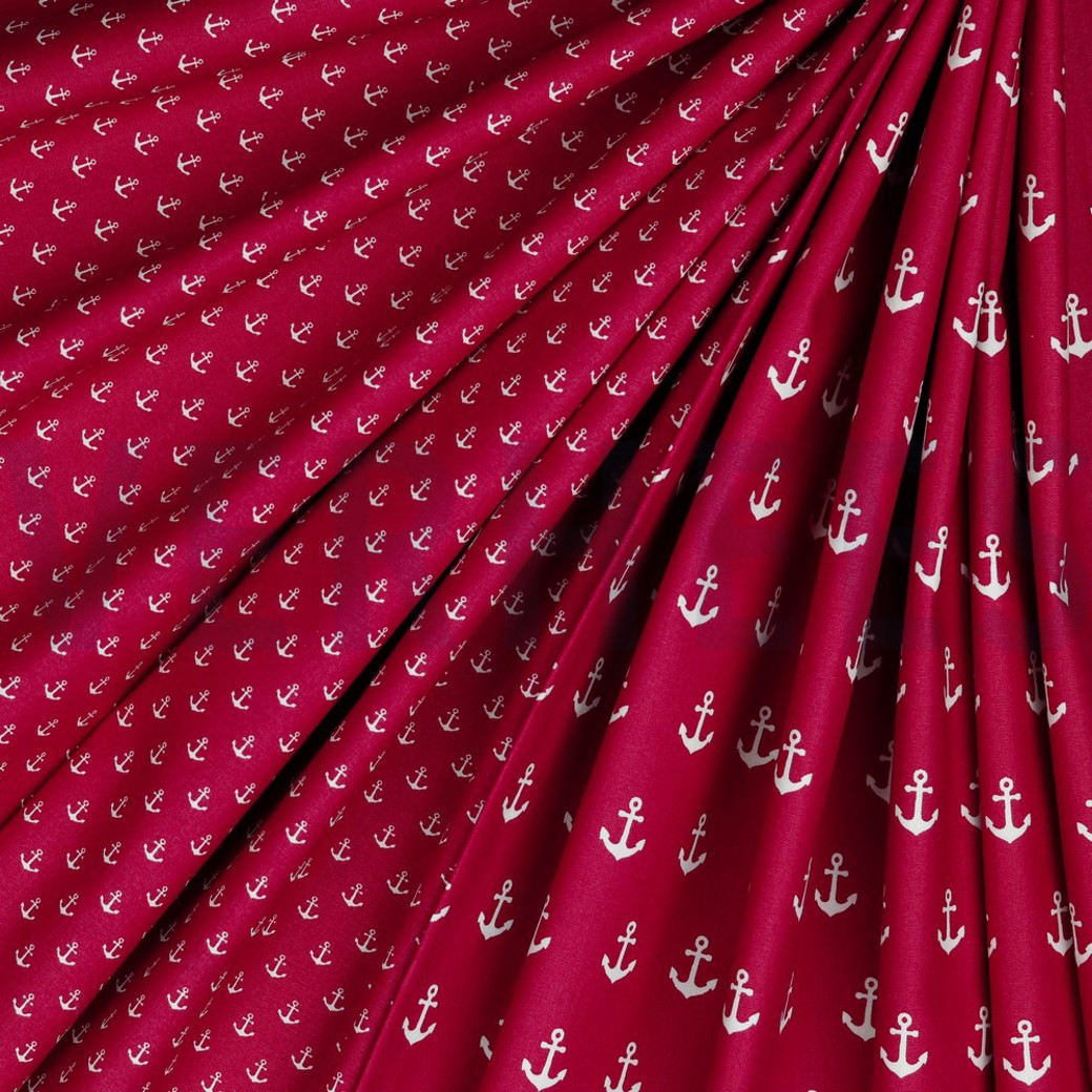 POPLIN ANCHOR CERISE #2