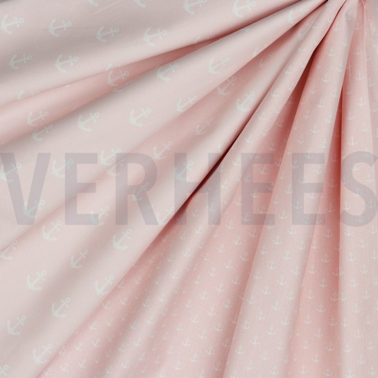 BAUMWOLLE POPELINE ANKER HELLROSA #7