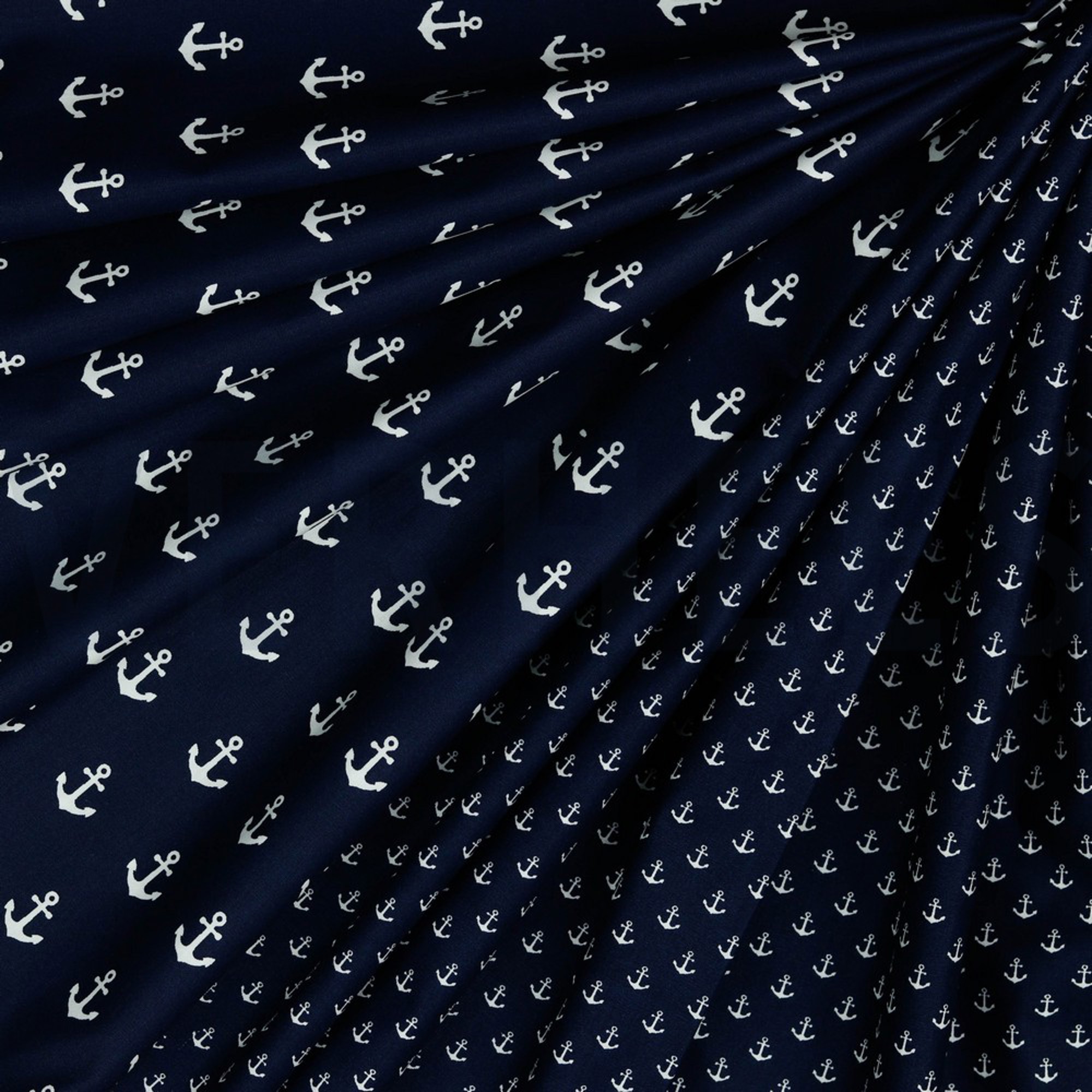 POPLIN PETIT ANCHOR NAVY (high resolution) #2