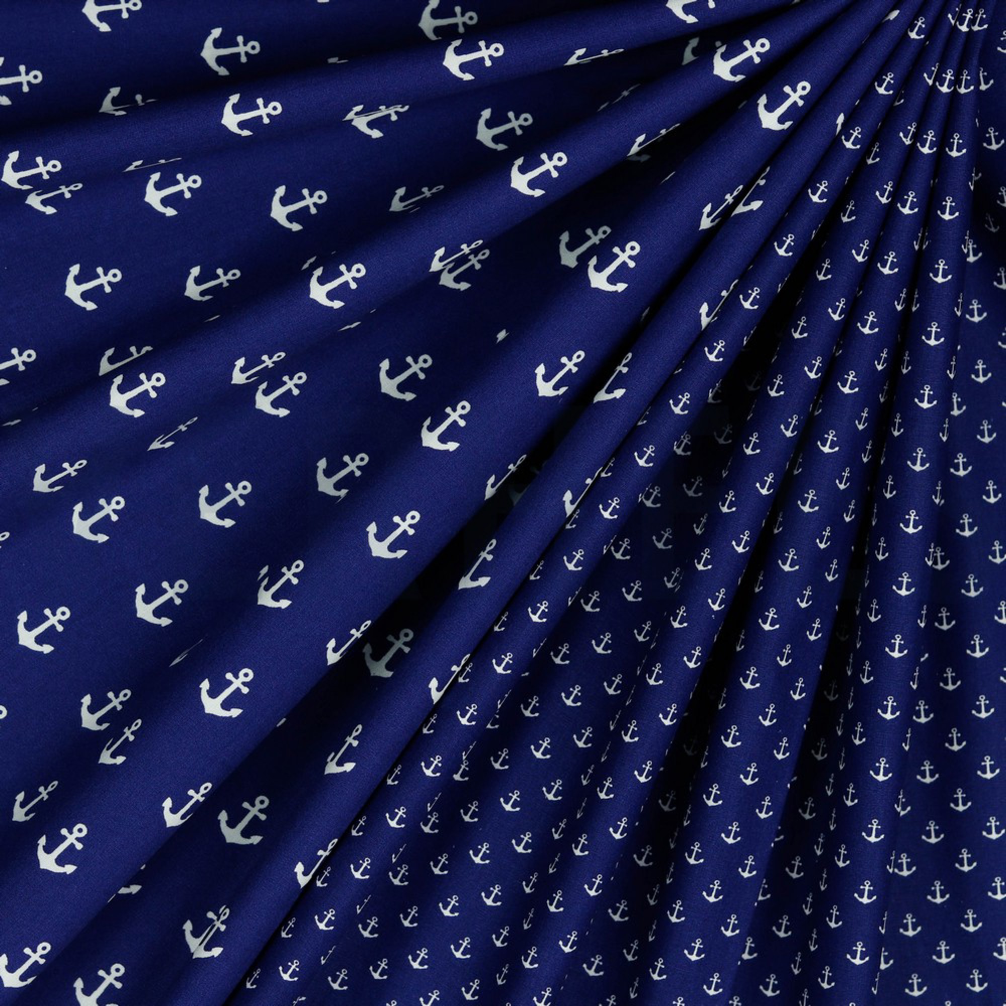 POPLIN PETIT ANCHOR COBALT (high resolution) #2