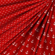 POPLIN PETIT ANCHOR RED (thumbnail) #2
