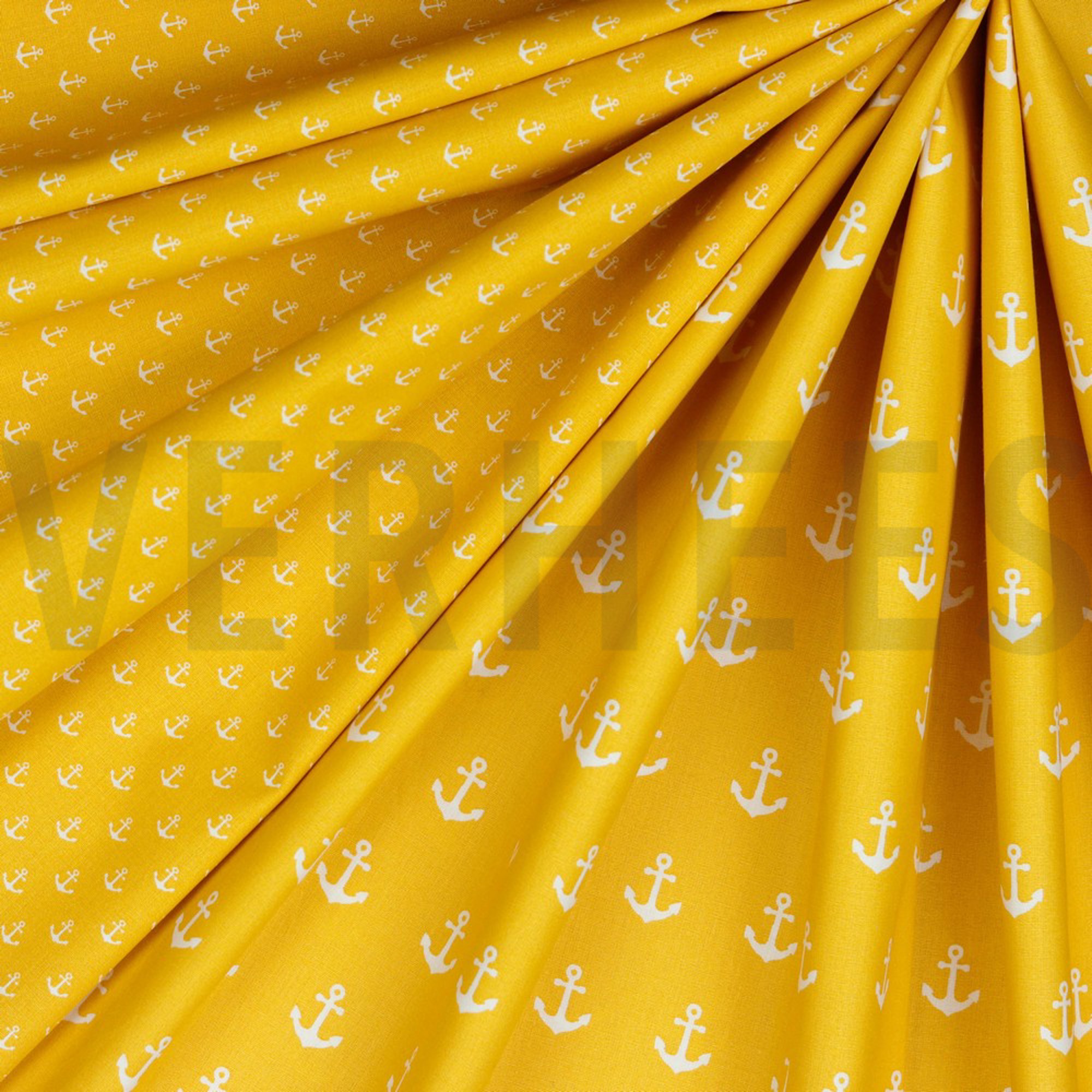 POPLIN PETIT ANCHOR YELLOW (high resolution) #2