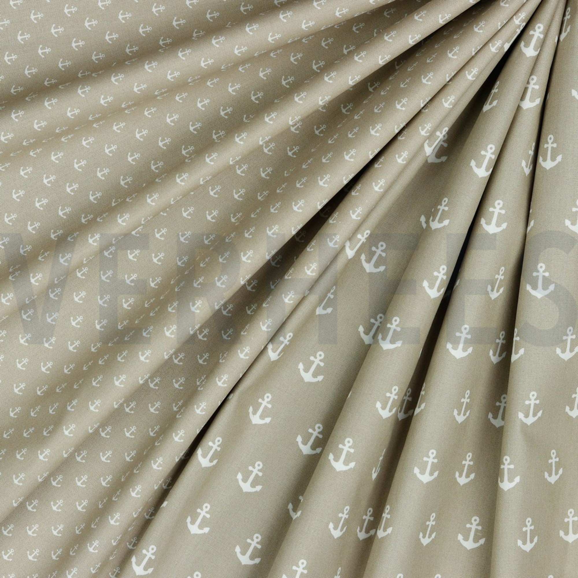 POPLIN PETIT ANCHOR SAND (high resolution) #2