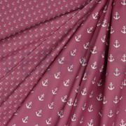 POPLIN PETIT ANCHOR MAUVE (thumbnail) #2