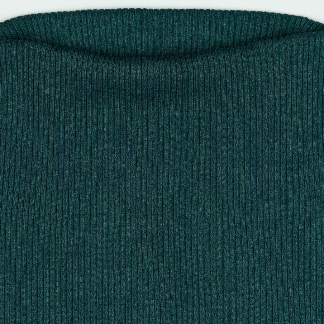 HEAVY RIB TUBE DARK GREEN MELANGE #2