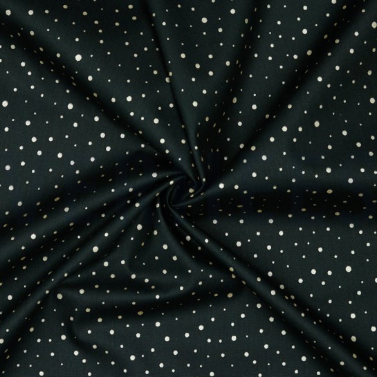 POPLIN GLITTER DOTS BLACK #7