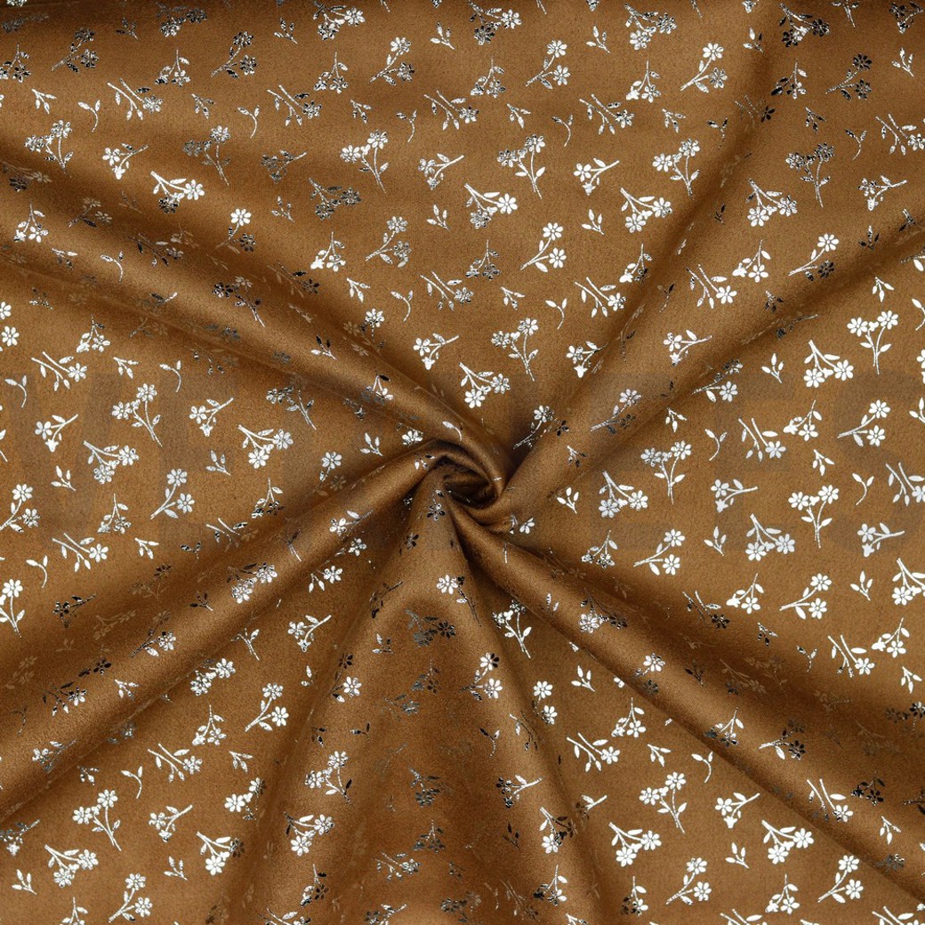 SCUBA SUEDE FOIL BROWN #2