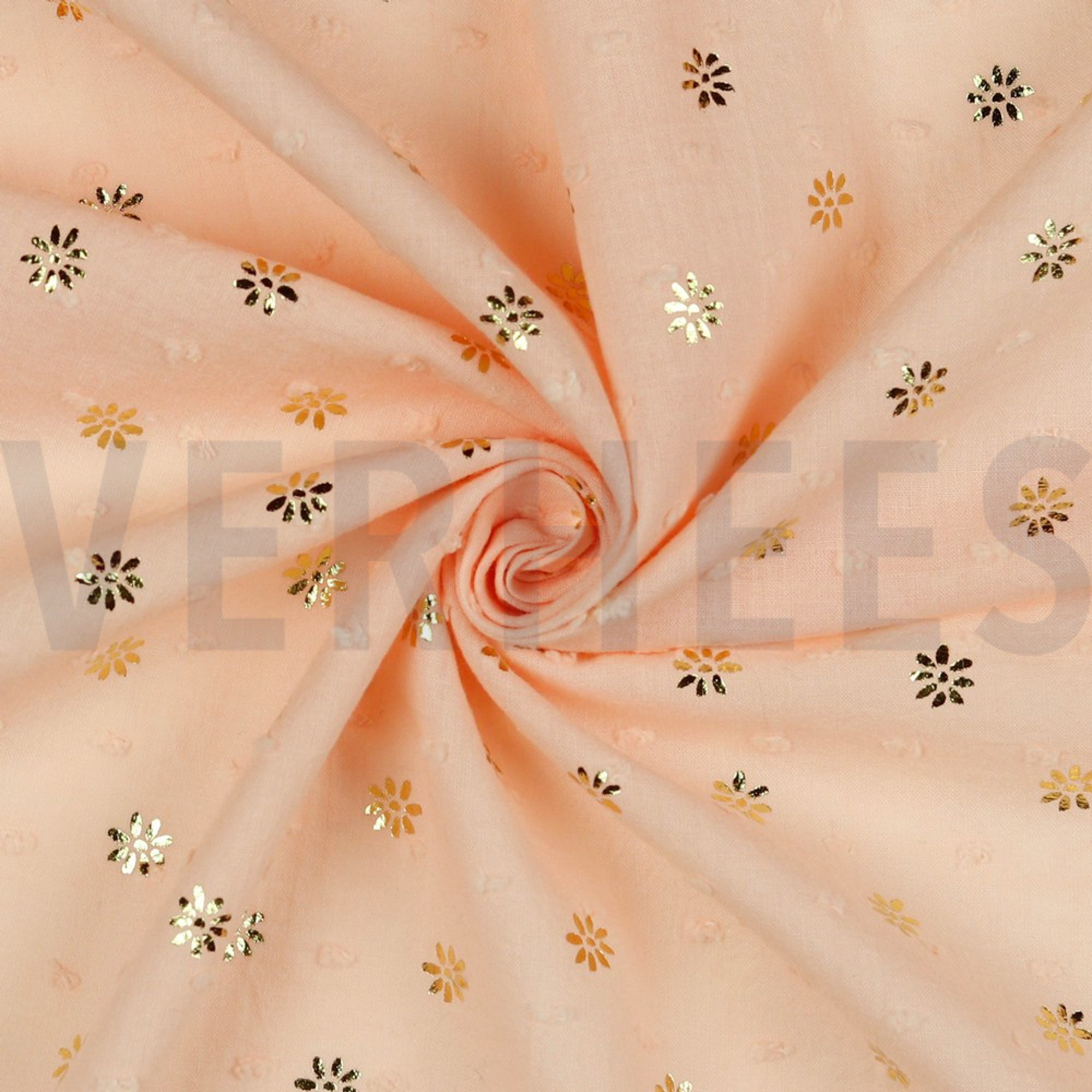 DOBBY FOIL DAISY LIGHT SALMON (high resolution) #2