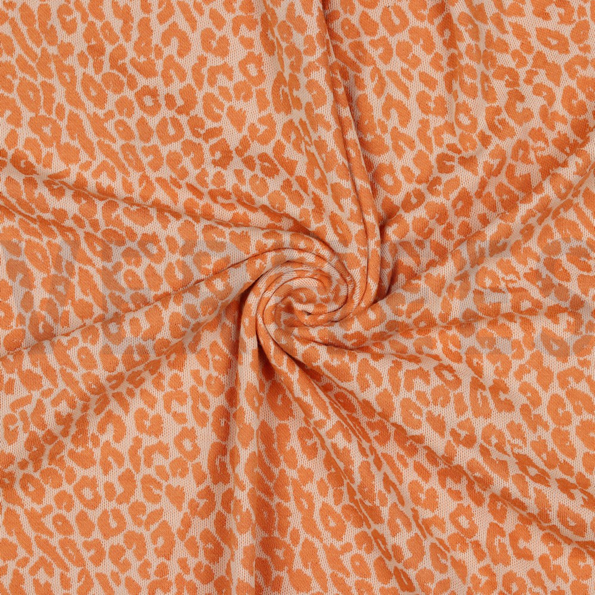 JACQUARD ANIMAL SKIN LIGHT SALMON/CORAL (high resolution) #2