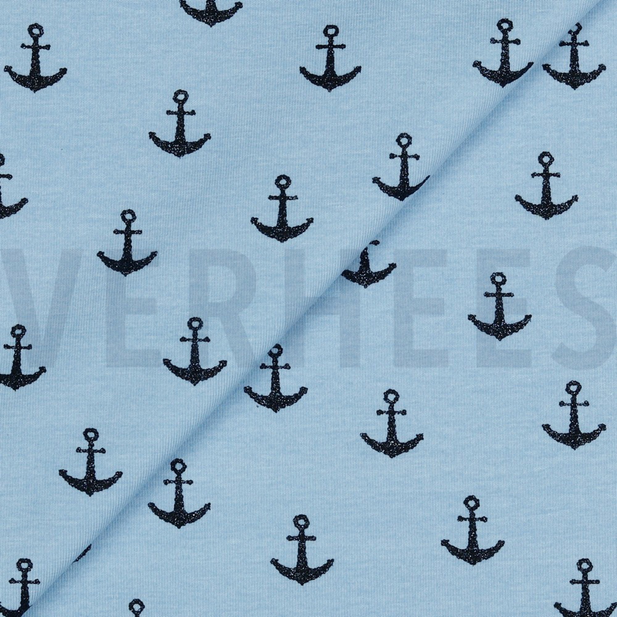 JERSEY GLITTER ANCHOR LIGHT BLUE (high resolution) #2