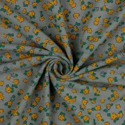 LINEN JERSEY SMALL FLOWERS GREY (thumbnail) #2