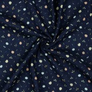 DOUBLE GAUZE GOTS DIGITAL FRUIT NAVY (thumbnail) #2