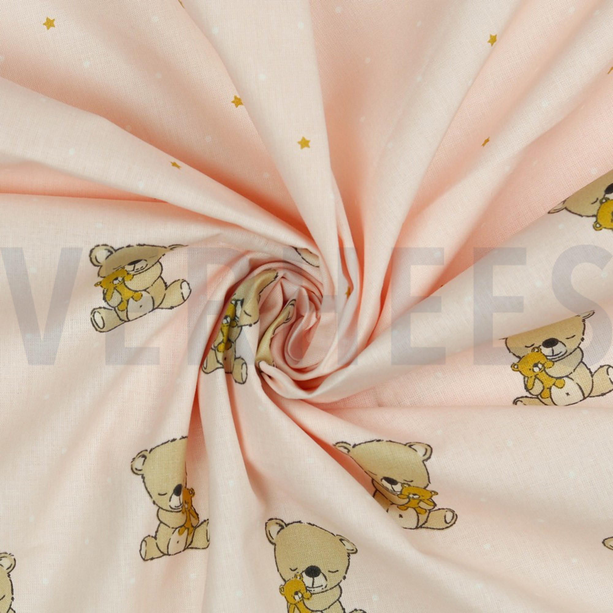 POPLIN GOTS SWEET BEAR LIGHT ROSE (high resolution) #2