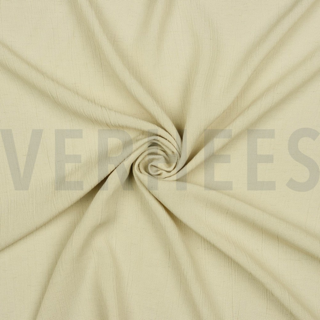 LINEN VISCOSE CRINKLE BEIGE #2
