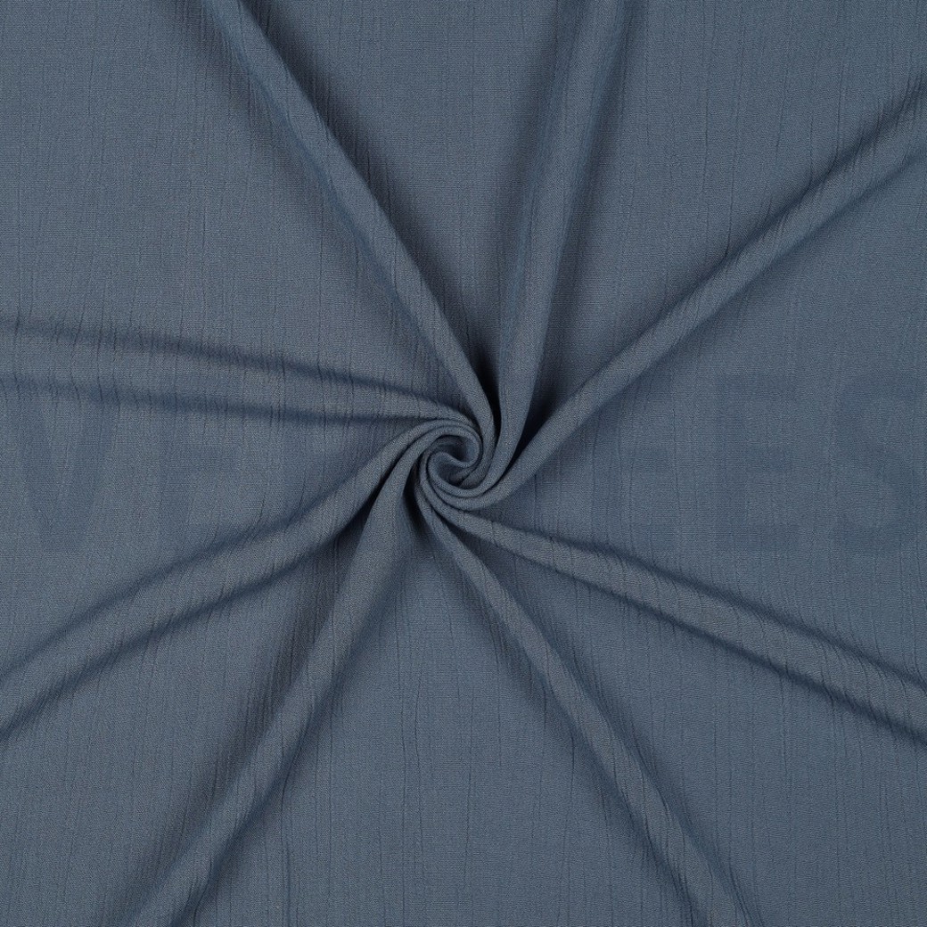 LINEN VISCOSE CRINKLE BLUE SHADOW #2