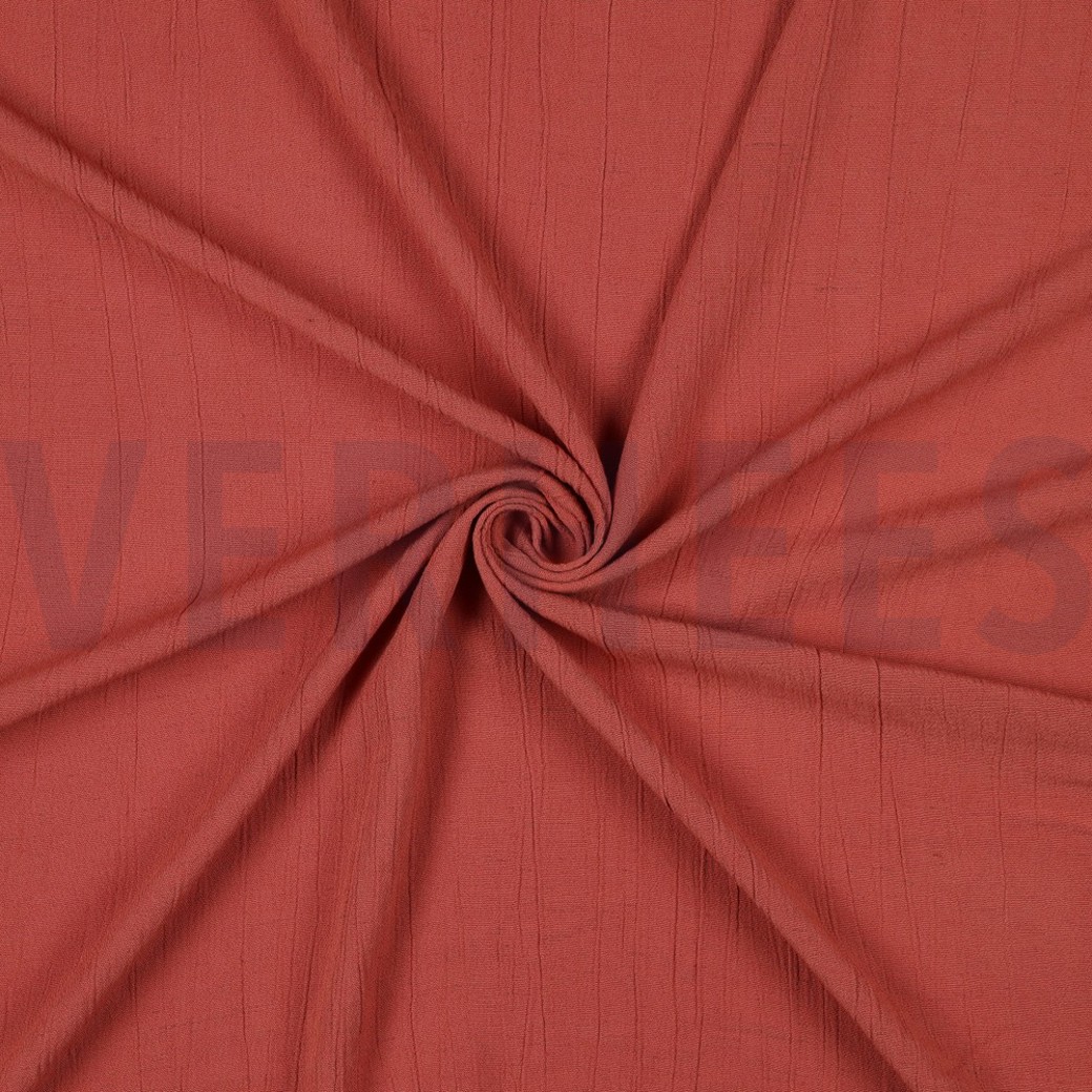 LINEN VISCOSE CRINKLE CLAY #2