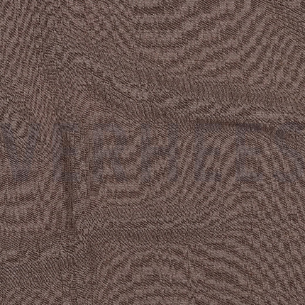 LINEN VISCOSE CRINKLE TAUPE #2