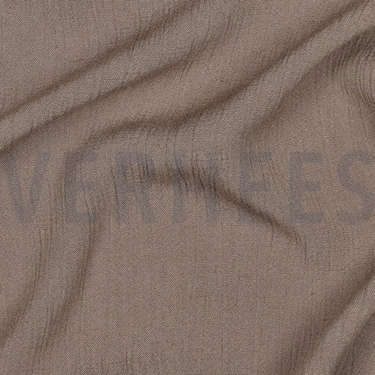 LINEN VISCOSE CRINKLE TAUPE #7