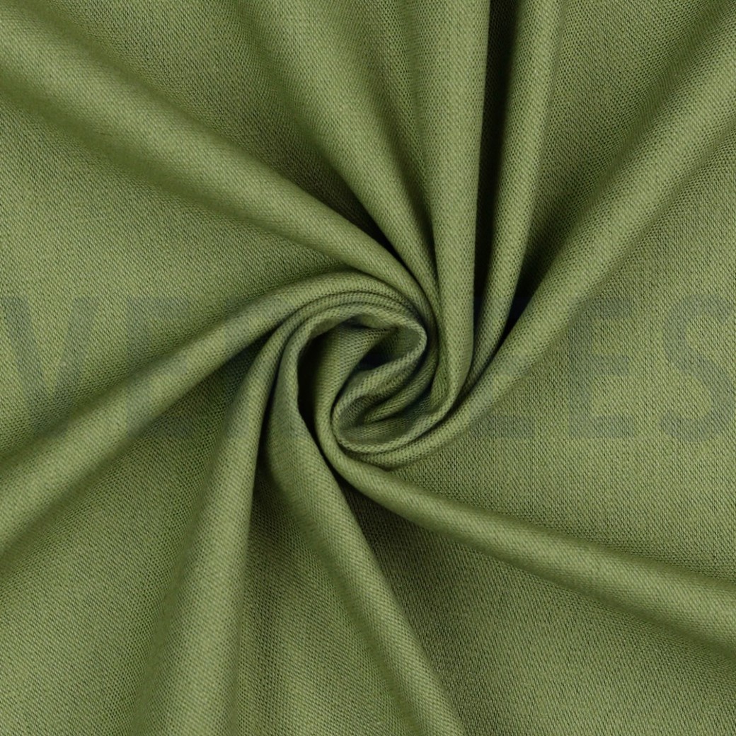 LINEN VISCOSE SPANDEX MOSS GREEN #2