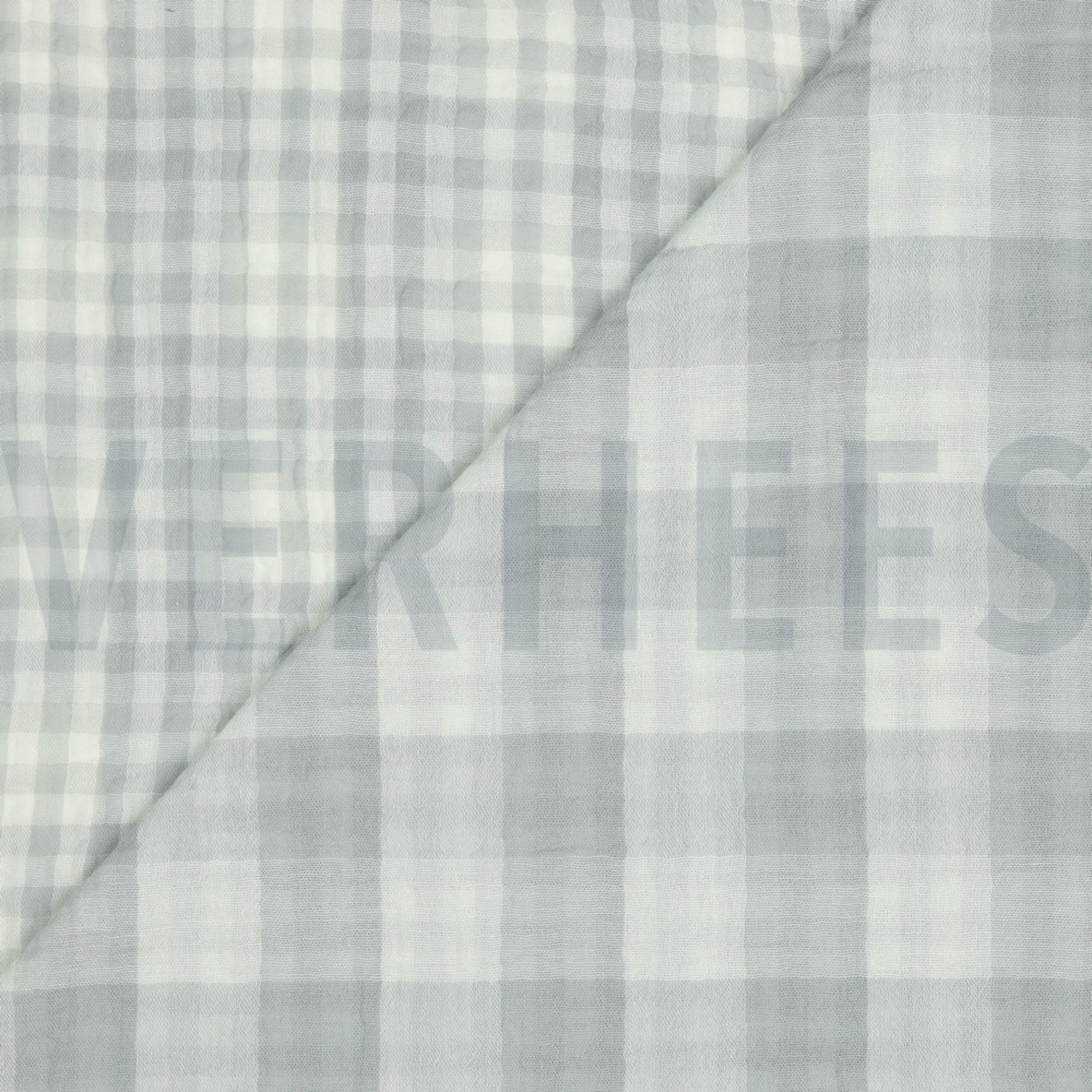 DOUBLE GAUZE DOUBLE SIDED CHECKS GREY (high resolution) #2