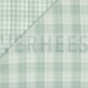 DOUBLE GAUZE DOUBLE SIDED CHECKS NILE (thumbnail) #2