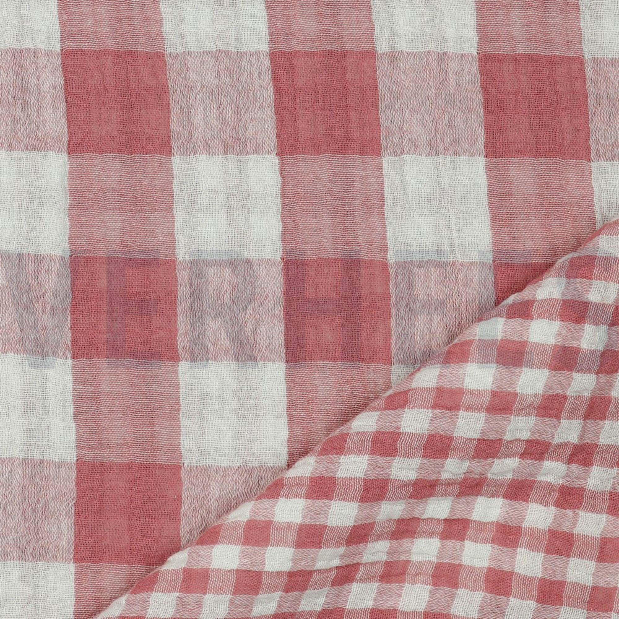 DOUBLE GAUZE DOUBLE SIDED CHECKS MAUVE (high resolution) #2