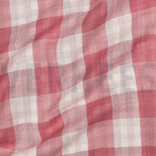 MUSSELIN DOPPELSEITIG KAROS MAUVE #7