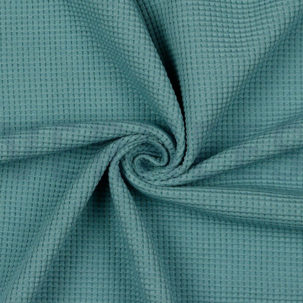 WAFFLE JERSEY GOTS DARK AQUA #2