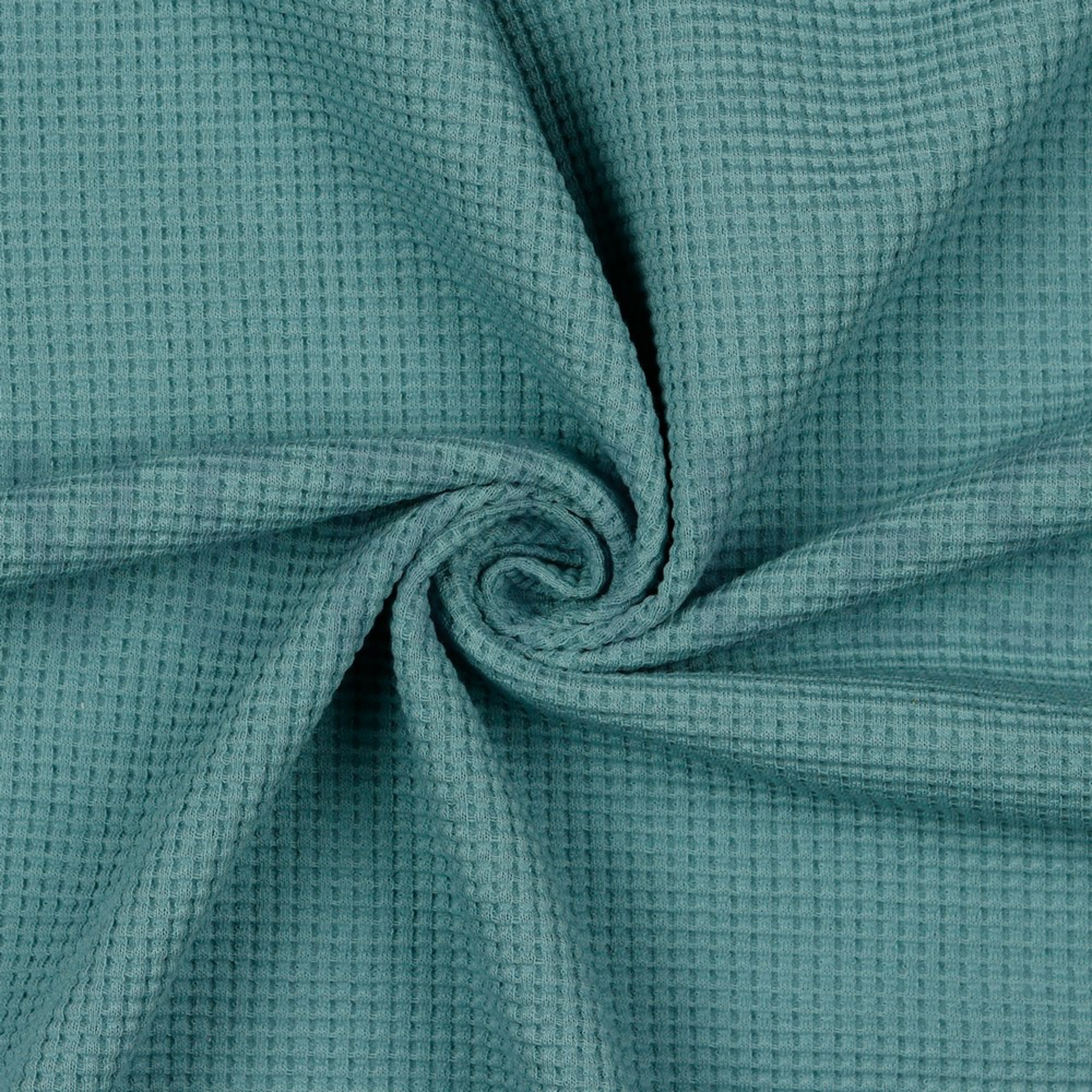 WAFFLE JERSEY GOTS DARK AQUA (high resolution) #2
