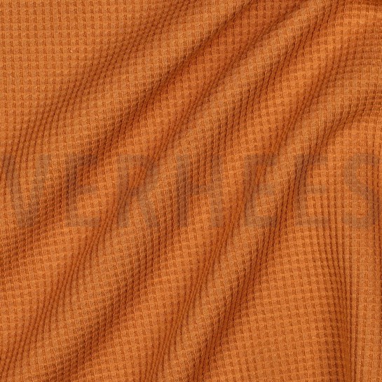 WAFFLE JERSEY GOTS BRIQUE #7