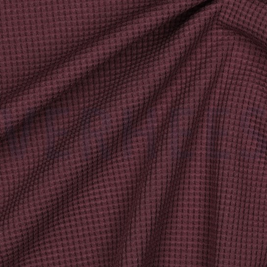 WAFFLE JERSEY GOTS AUBERGINE #7