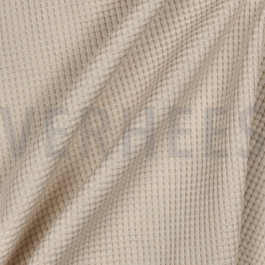WAFFLE JERSEY GOTS LIGHT SAND #7