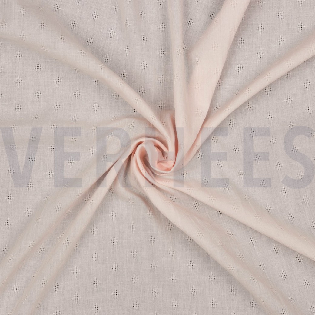 COTTON DOBBY WASHED LIGHT ROSE #2