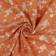 COTTON WASHED FLOWERS PUMPKIN ORANGE (thumbnail) #2