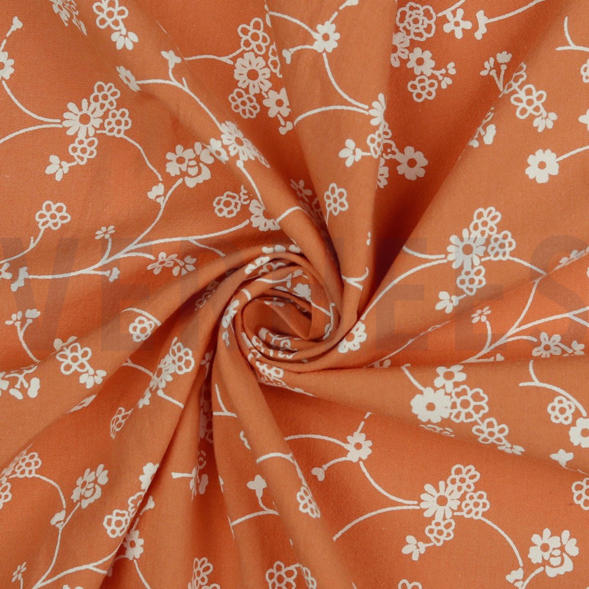 COTTON WASHED FLOWERS PUMPKIN ORANGE (high resolution) #2