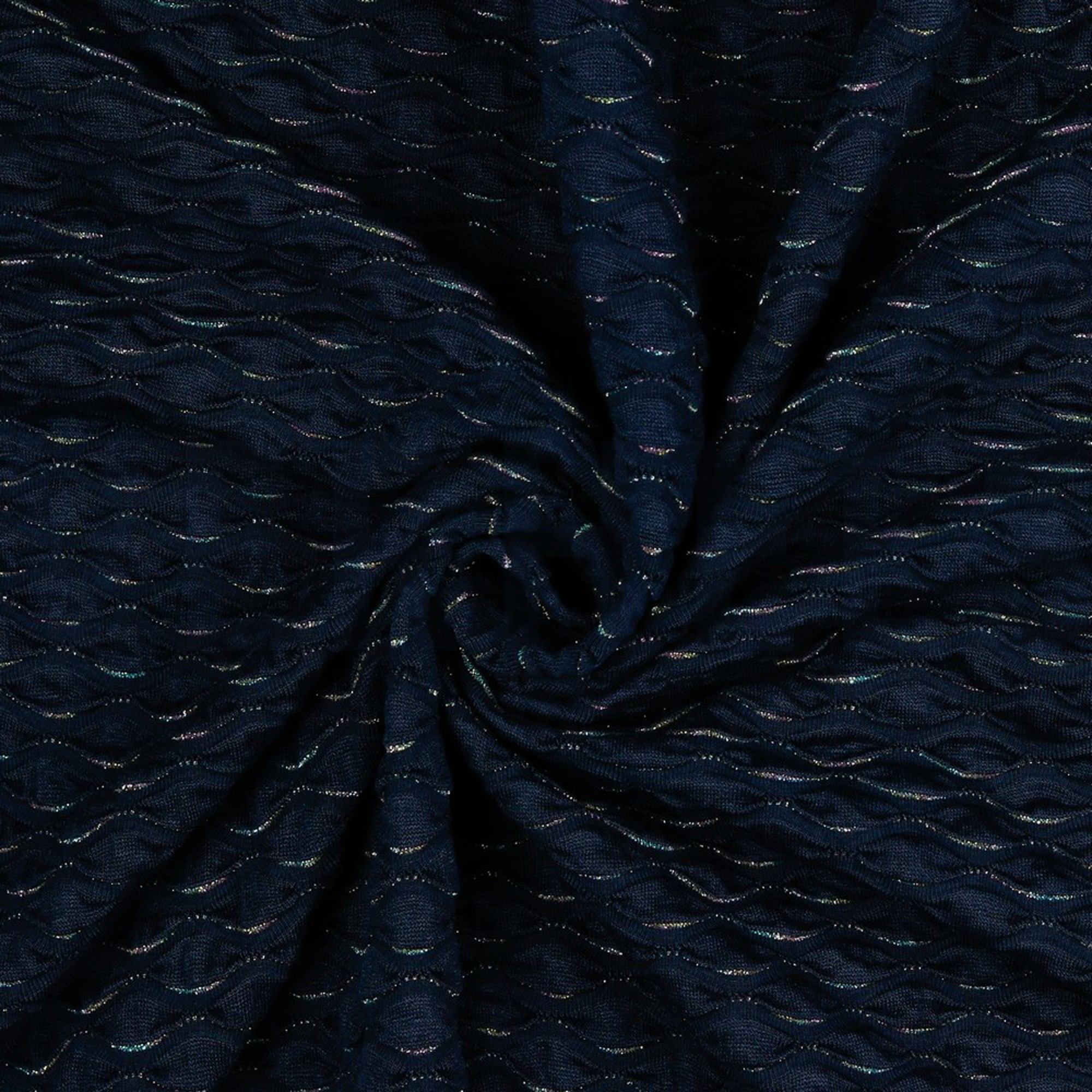 JACQUARD JERSEY LUREX NAVY (high resolution) #2