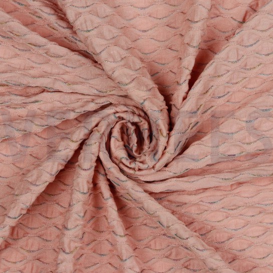 JACQUARD JERSEY LUREX ROSÉ #7