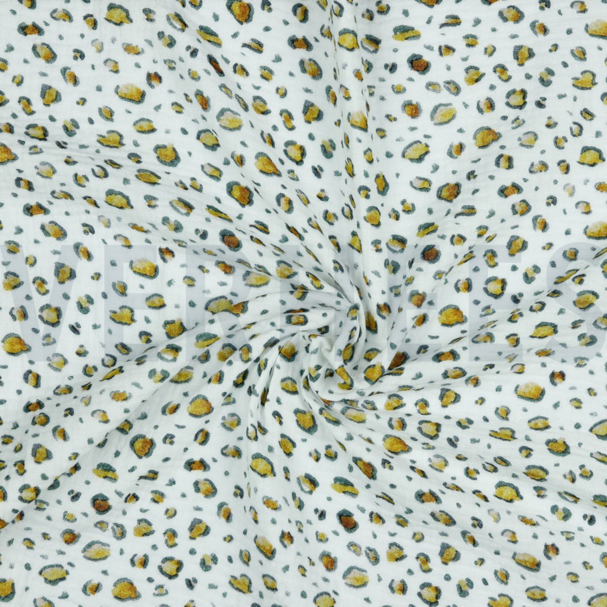 DOUBLE GAUZE DIGITAL ANIMAL SKIN WHITE (high resolution) #2