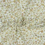 DOUBLE GAUZE DIGITAL FLOWERS WHITE/COGNAC (thumbnail) #2
