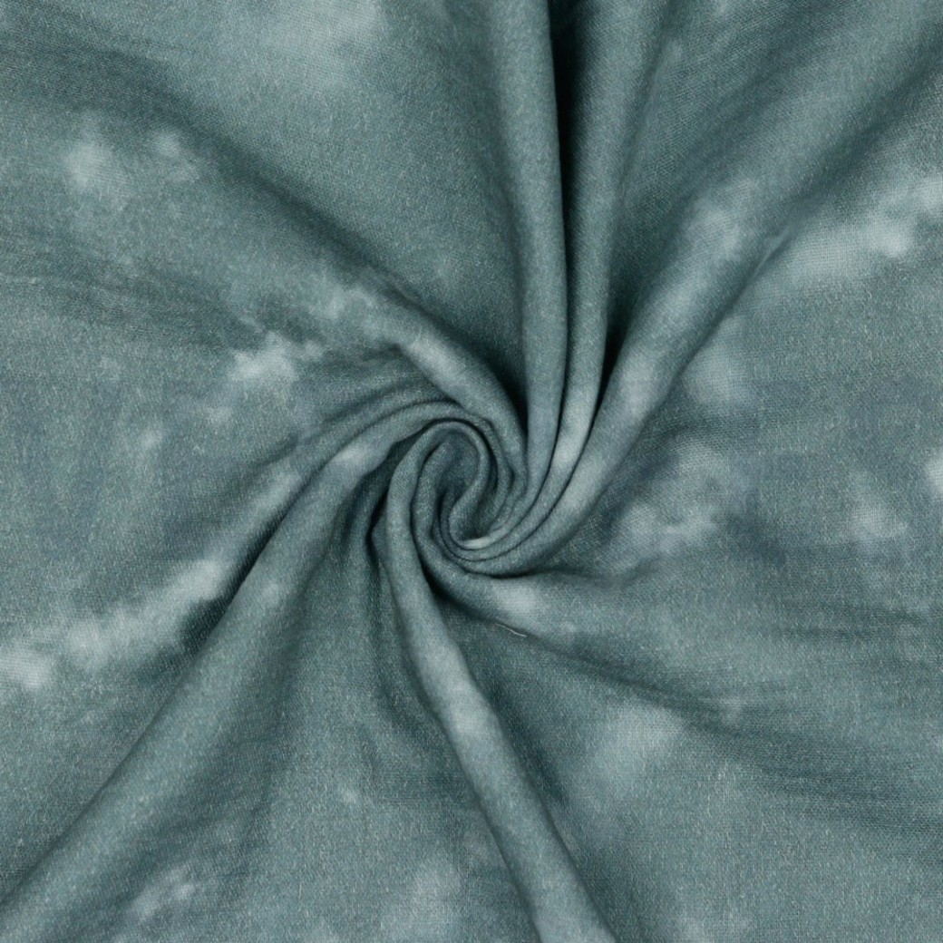 DOUBLE GAUZE DIGITAL TIE DYE ROCK GREY #2