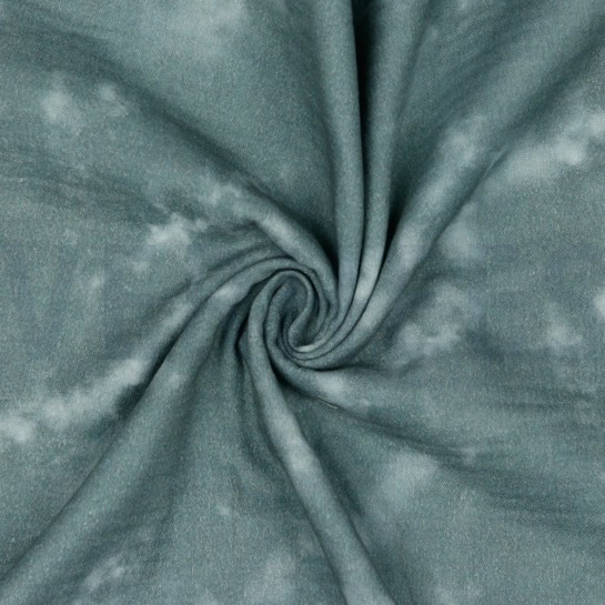 DOUBLE GAUZE DIGITAAL TIE DYE STEENGRIJS #7
