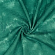 DOUBLE GAUZE DIGITAL TIE DYE DARK CYAN (thumbnail) #2