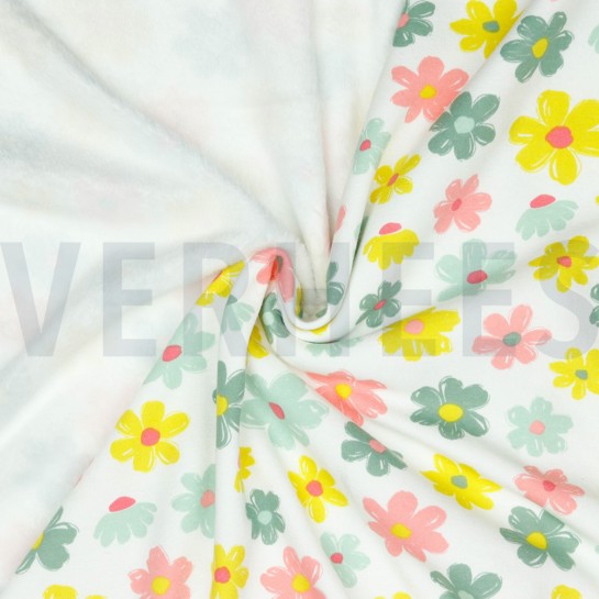 PURRING FUR FLOWERS WHITE #7