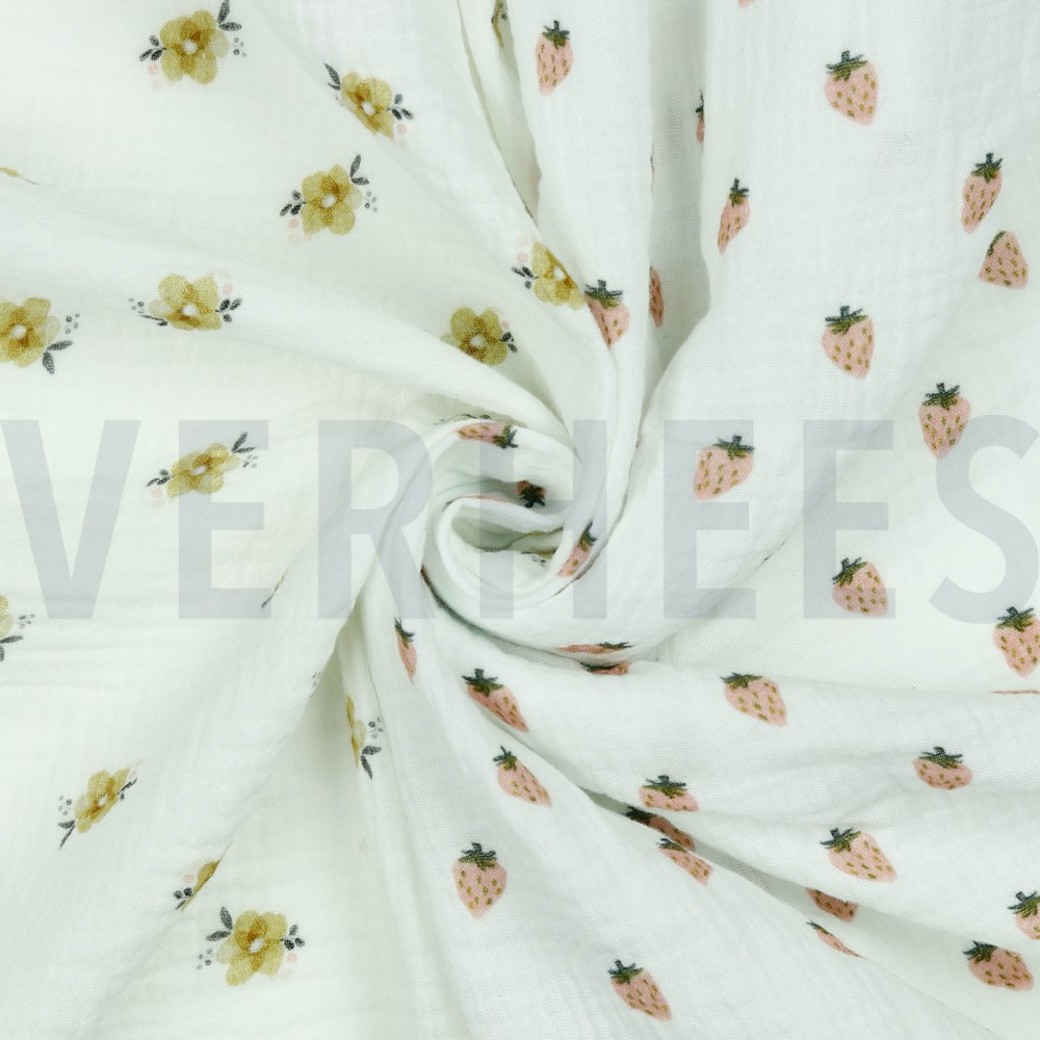 DOUBLE GAUZE GOTS DIGITAL STORY WHITE #2