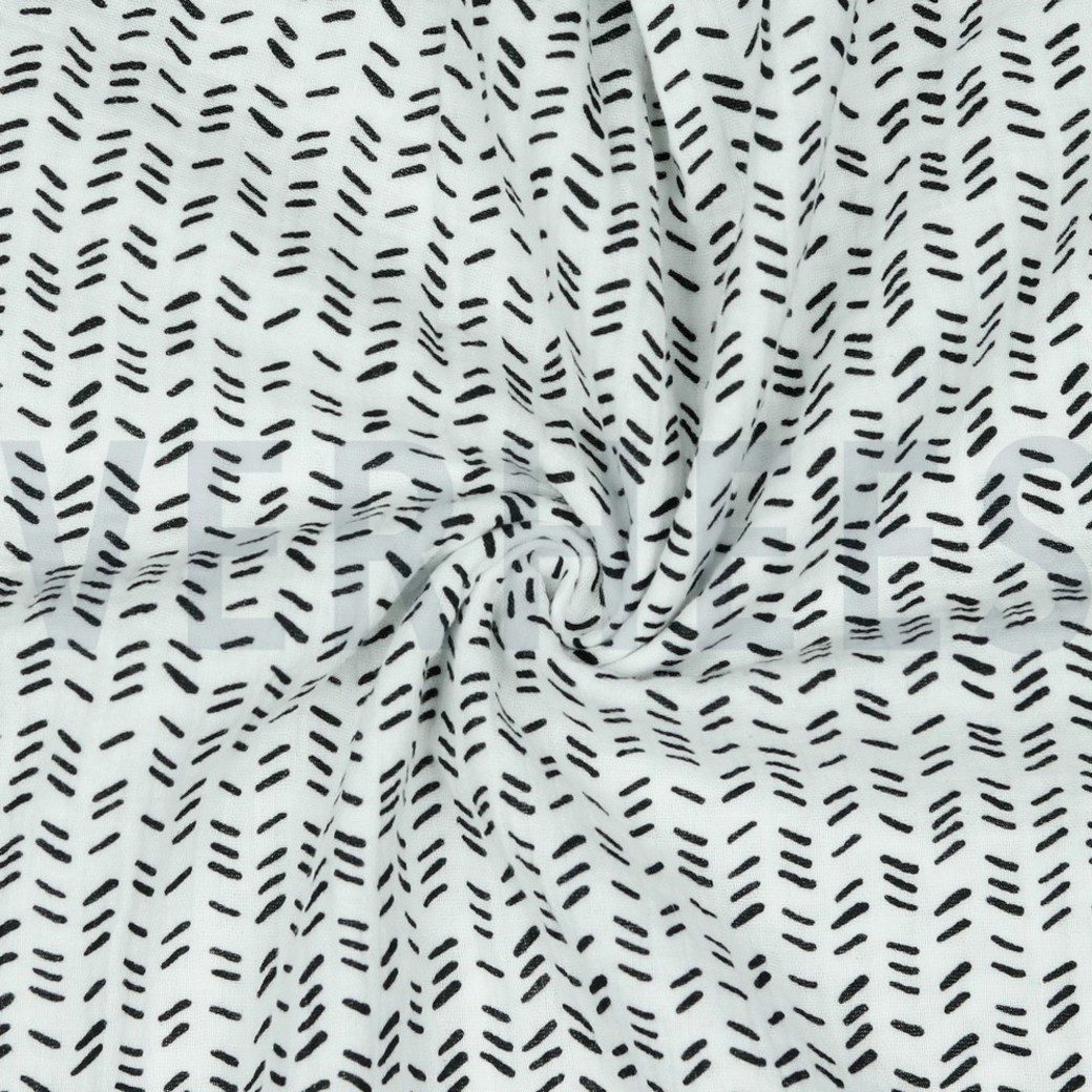 DOUBLE GAUZE STRIPES OFF WHITE #2